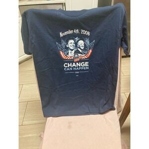 Vintage November 4th, 2008 Change Can Happen Obama Biden Shirt Size L
